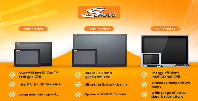 Neue Serie der Sense Panel-PC von Amplicon