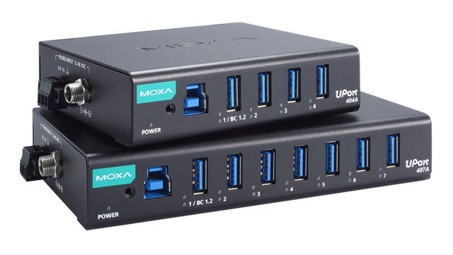 Hubs USB industriels 3.2 de Moxa