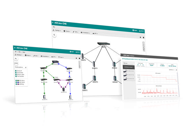 Prochaine génération de la plateforme de gestion de réseau MxView de Moxa