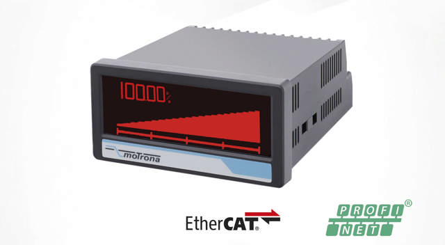 Afficheurs de bus de terrain Motrona PN350 et EC350 touchMATRIX®