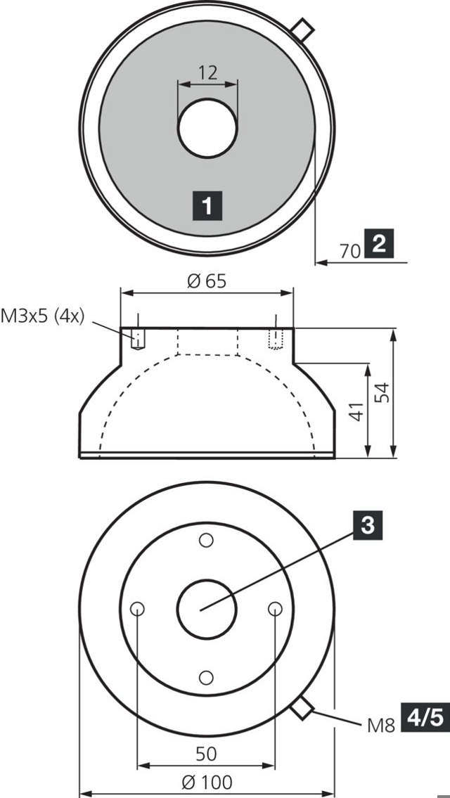 BE-DOME100/70-RGB-T6