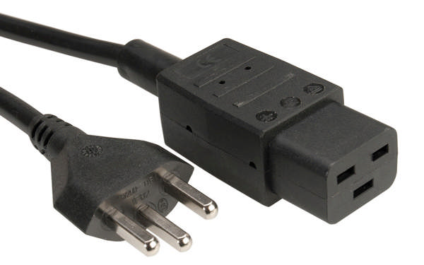 Netzkabel CH, 3-polig 16A, 2.0m