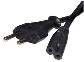Netzkabel Euro-Flachstecker (C7)